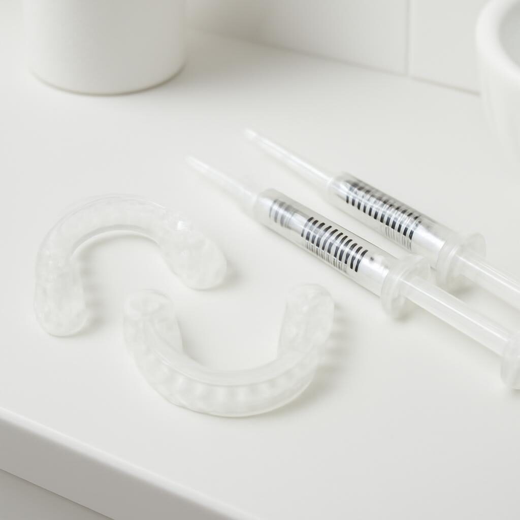 Gouttières de blanchiment sur mesure et seringues de gel blanchissant