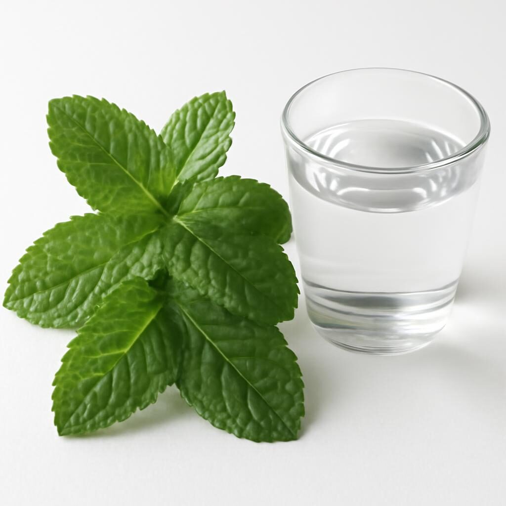 Bain de bouche maison à la menthe en complément de hygiène