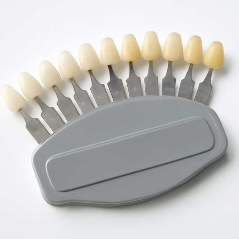 Teintier dentaire pour évaluer la couleur des dents avant blanchiment