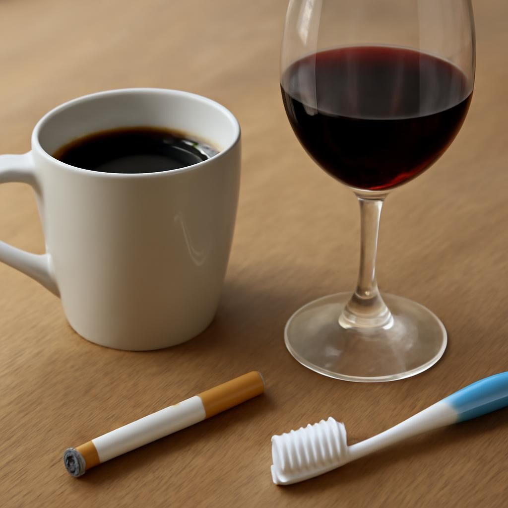 Boissons et tabac responsables du jaunissement des dents