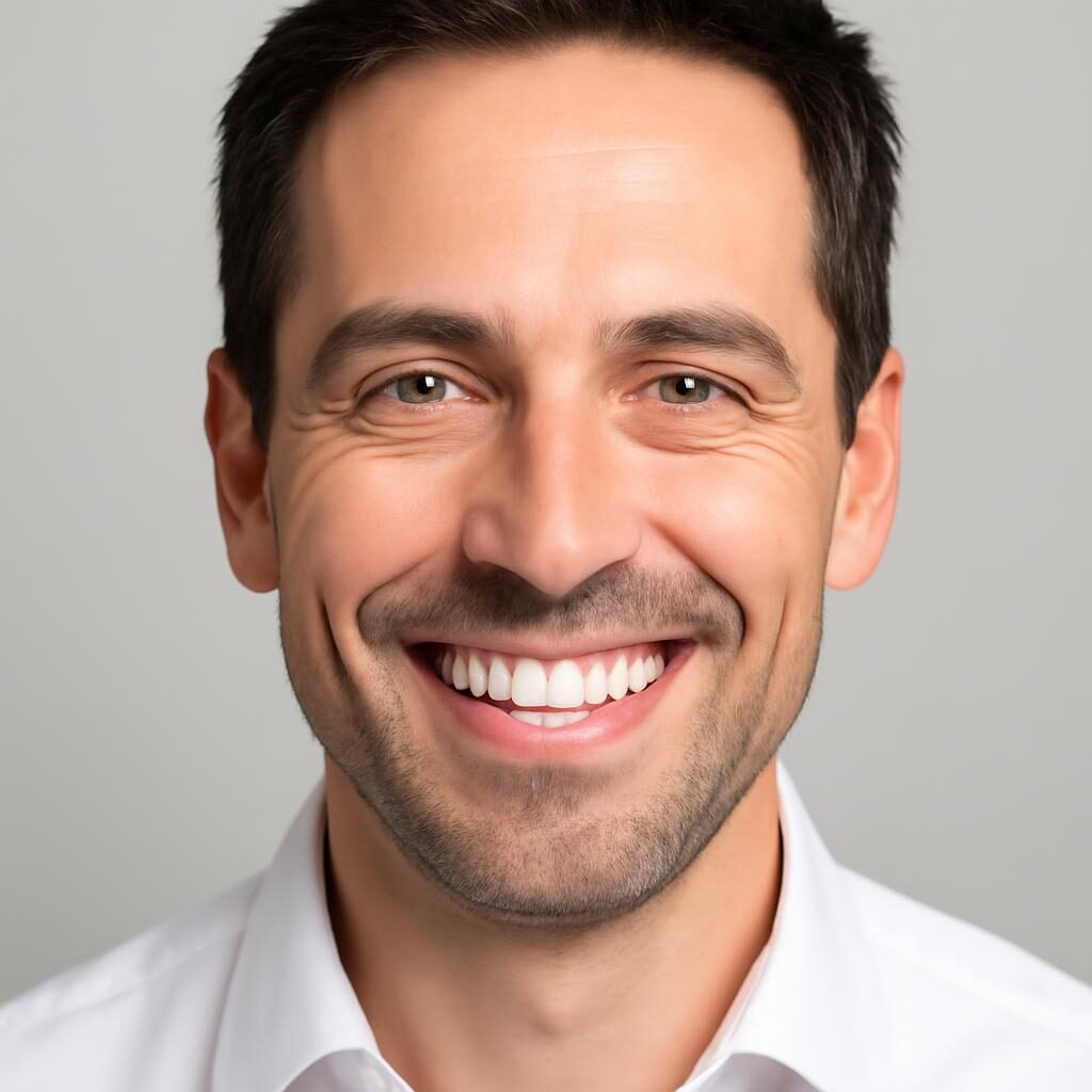 Sourire éclatant après correction d'un diastème