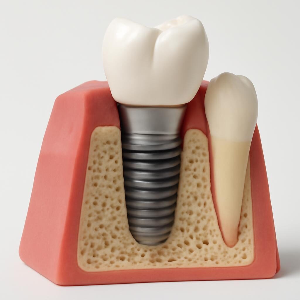 Modèle d'implant dentaire pour entretien quotidien