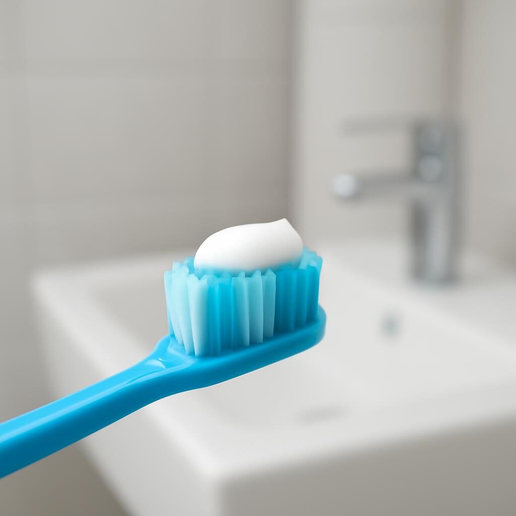 Quantité de dentifrice fluoré adaptée à l'enfant