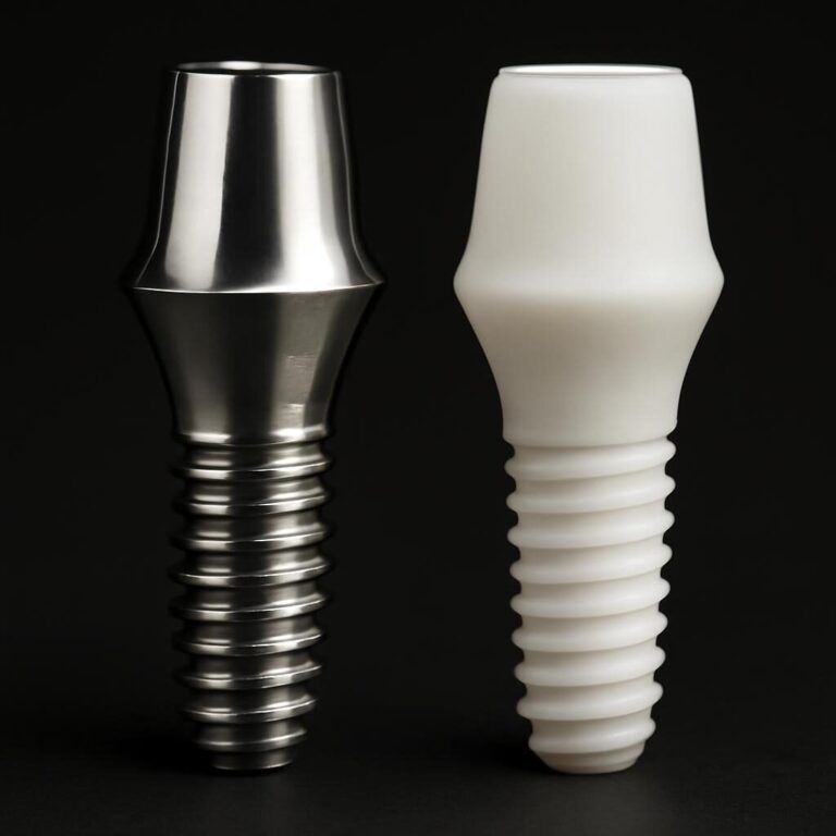Implant titane vs zircone : comparaison des deux matériaux